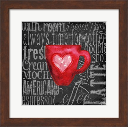 Framed Coffee of the Day V Print