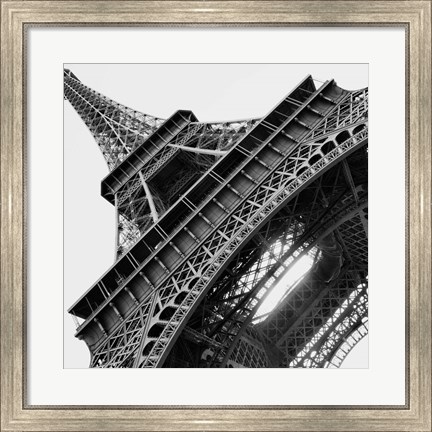 Framed Eiffel Views Square I Print