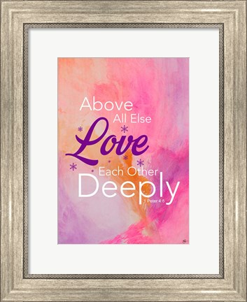 Framed Love Deeply Print