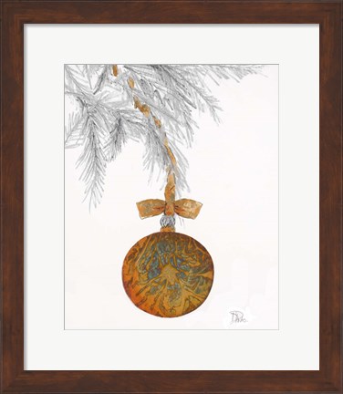 Framed Retro Ornament Print