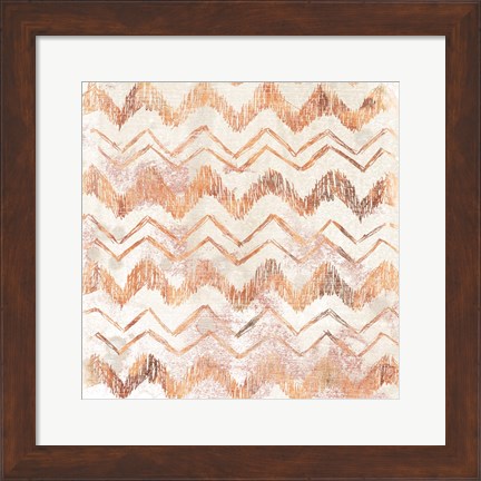 Framed Red Earth Textile VIII Print