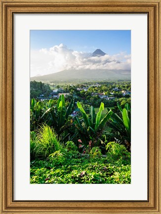 Framed View From The Daraga Church On The Mount Mayon Volcano, Philippines Print