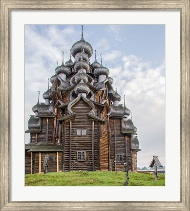 Framed Kizhi Pogost Wooden Church In Lake Onega Karelia Russia Print