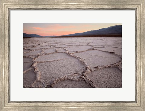 Framed California, Death Valley Salt Flats Print