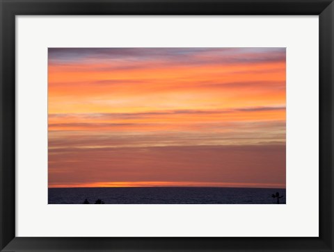 Framed California, Sunset, Pacific Ocean Print