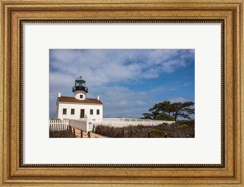 Framed Old Point Loma Lighthouse Print