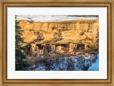 Framed Spruce Tree House, Mesa Verde National Park Print