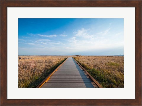 Framed Walkway Going Through The Badlands National Park, South Dakota Print
