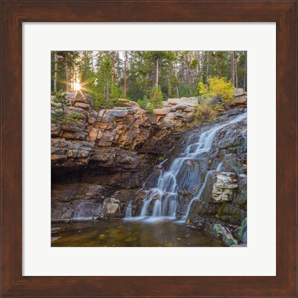 Framed Provo River Falls, Utah Print