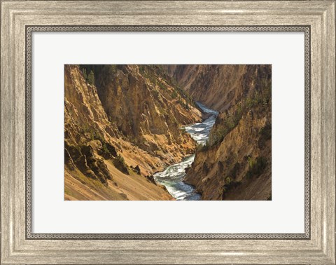 Framed Yellowstone River Landscape, Wyoming Print
