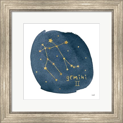 Framed Horoscope Gemini Print