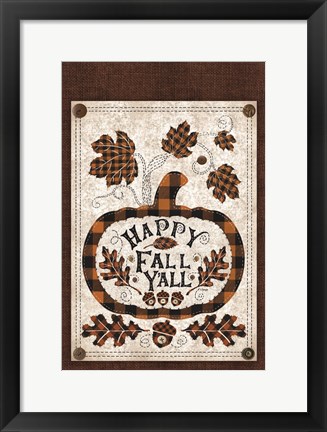 Framed Happy Fall Y&#39;all Print