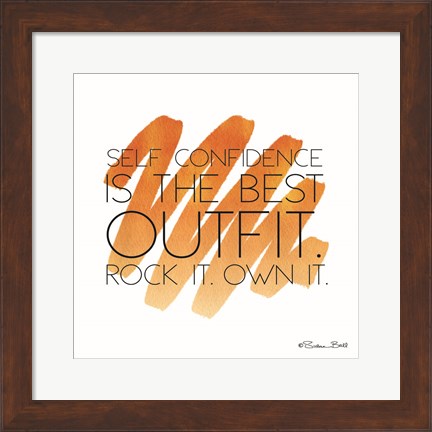 Framed Best Outfit Print
