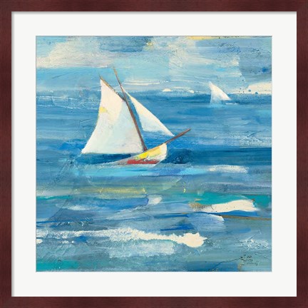 Framed Ocean Sail v2 Light Print
