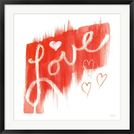 Framed Painted Love Print