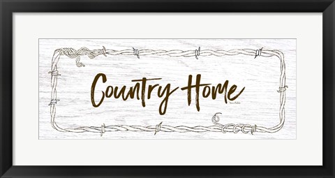 Framed Country Home Print