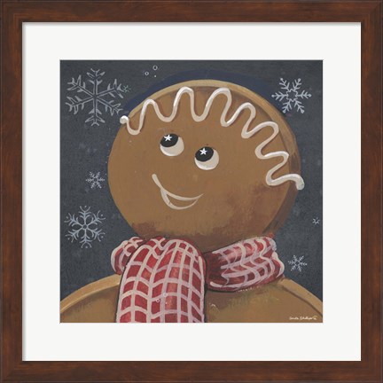 Framed Gingerbread Cookie Print