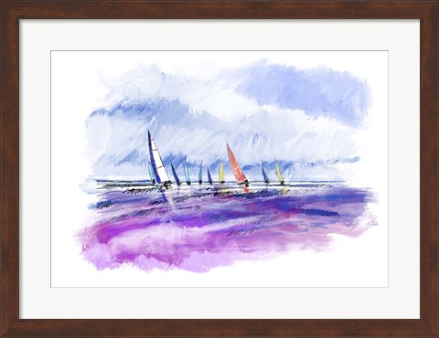 Framed Boats 6A Print