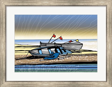 Framed Fishing Boat Print