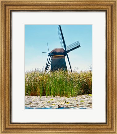 Framed Windmill I Print