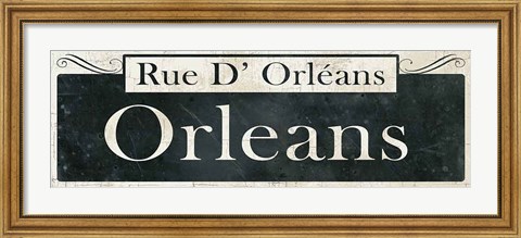 Framed French Quarter Sign II Print