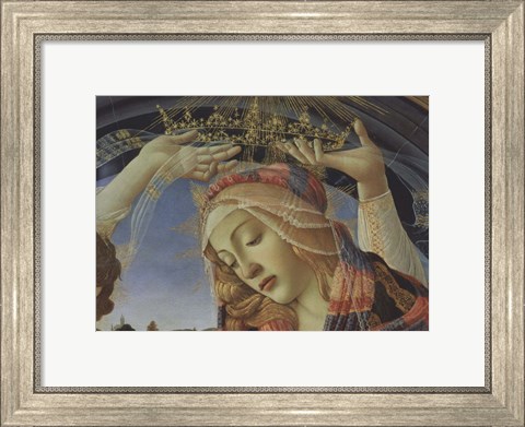 Framed Madonna of the Magnificat (detail) Print