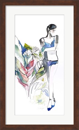 Framed Lingerie Lady Print
