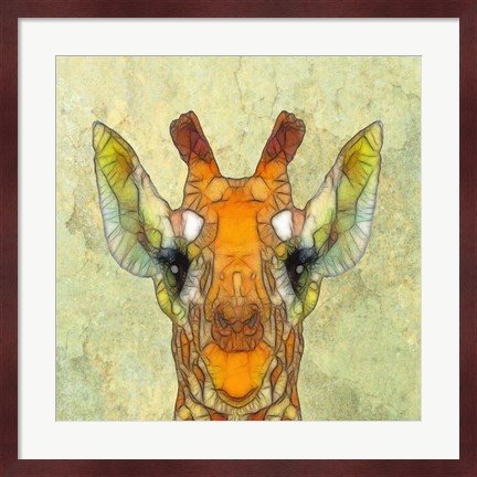 Framed Abstract Giraffe Calf Print