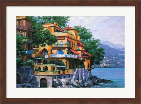 Framed Portofino Villa Print