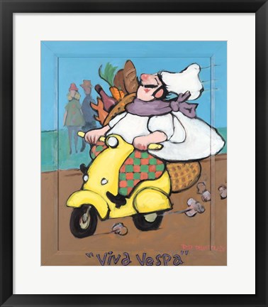 Framed Viva Vespa Print