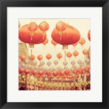 Framed Chinese Lanterns Print