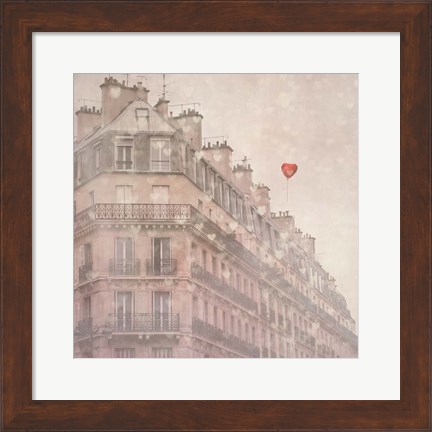 Framed Heart Paris Print
