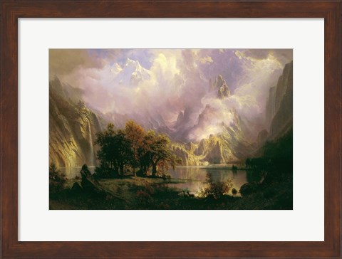Framed Rocky Mountain Landscape Print