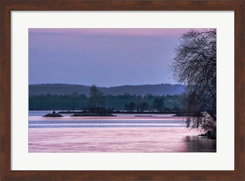 Framed Evening on the Bay Print