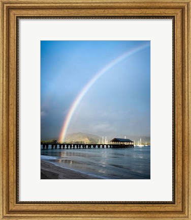 Framed Rainbows at Hanalei II Print