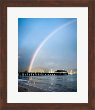 Framed Rainbows at Hanalei II Print