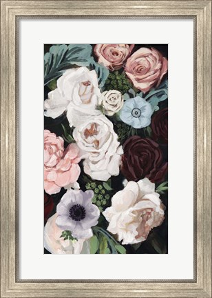 Framed Floral Nocturne I Print