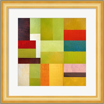 Framed Color Study Abstract 1 Print