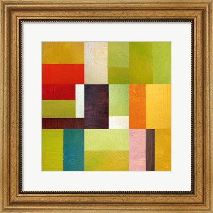Framed Color Study Abstract 2 Print