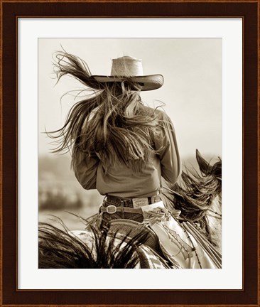Framed Cowgirl Print
