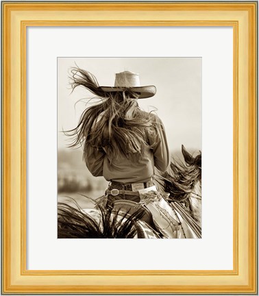 Framed Cowgirl Print