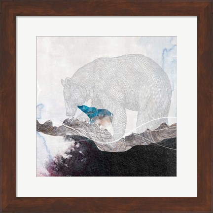 Framed Bear 2 Print