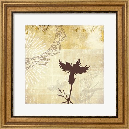 Framed Golden Henna Breeze 2 Print