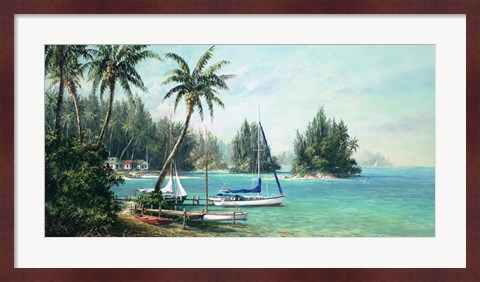 Framed Island Cove Print