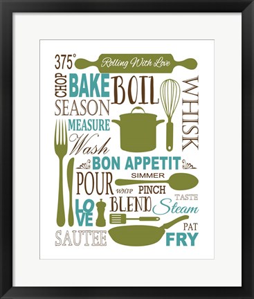 Framed Culinary Love 1 (color) Print