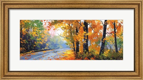 Framed Autumn Backlight Print