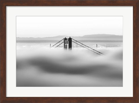 Framed Across the Bay (BW) Print