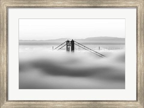 Framed Across the Bay (BW) Print
