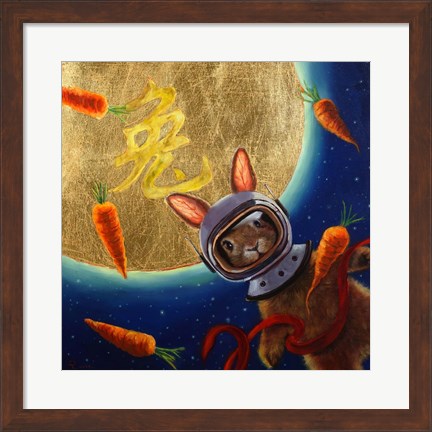 Framed Journey to the Moon Print
