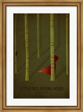 Framed Little Red Riding Hood Print